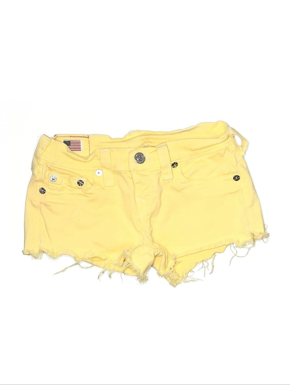 True Religion Shorts Size 26 Yellow